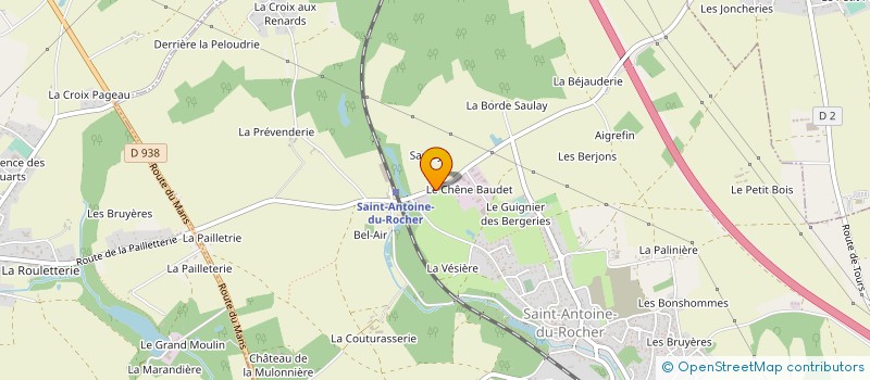 localisation de l'entreprise LOCAUX MOTIVES  SAINT ANTOINE DU ROCHER