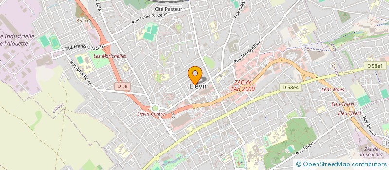 localisation de l'entreprise LOCAV'NET à LIEVIN