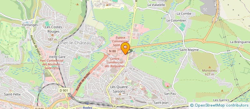 localisation de l'entreprise LOCAVIC à ONET-LE-CHATEAU