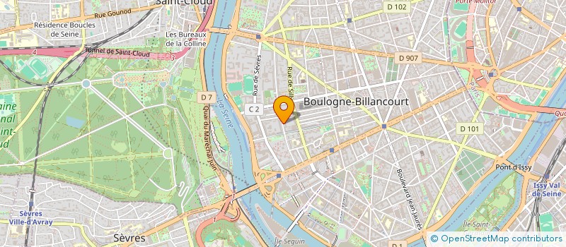 localisation de l'entreprise LOCAVIN à BOULOGNE-BILLANCOURT