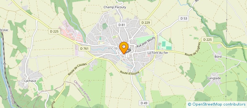 localisation de l'entreprise LOCAVOR DE LA COMTE  VIC-LE-COMTE
