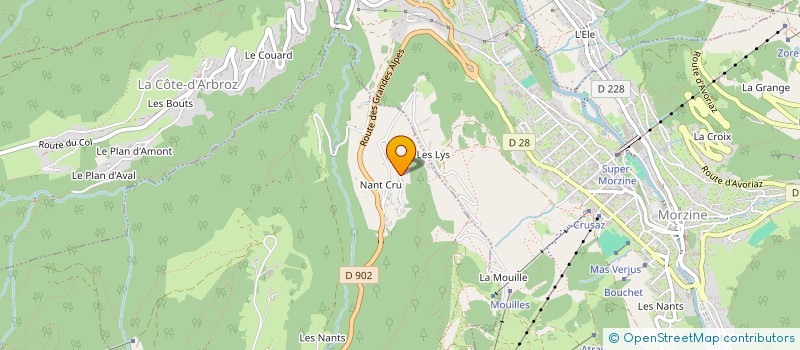 localisation de l'entreprise LOCAWI  LES GETS