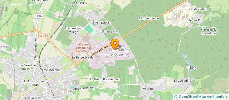 localisation de l'entreprise LOCCATE  CHINON