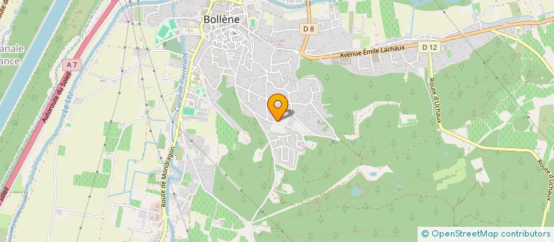 localisation de l'entreprise LOCCI TP  BOLLENE