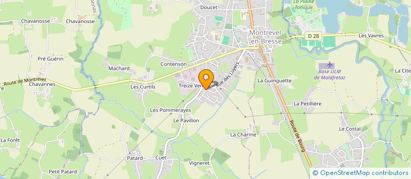 localisation de l'entreprise LOCDCHARBO à MONTREVEL-EN-BRESSE