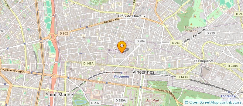 localisation de l'entreprise LOCEA  VINCENNES