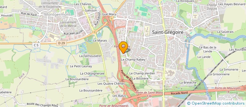 localisation de l'entreprise LOCEDONIA  SAINT-GREGOIRE