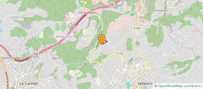 localisation de l'entreprise LOCEEN à VALLAURIS