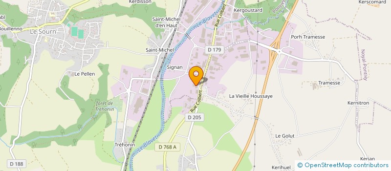 localisation de l'entreprise LOCENDRO  PONTIVY