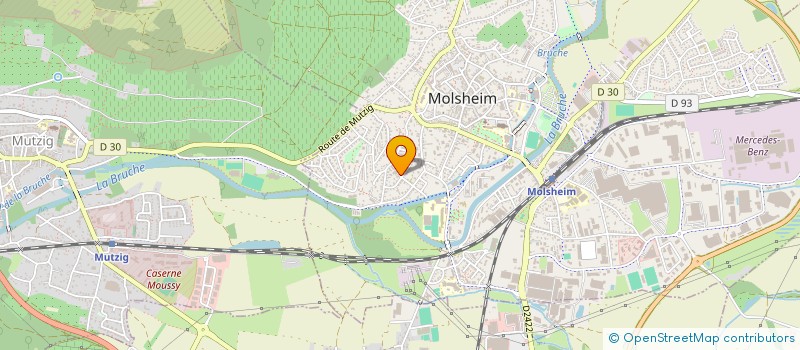 localisation de l'entreprise LOCETONA  MOLSHEIM