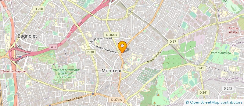 localisation de l'entreprise LOCEUROP à MONTREUIL
