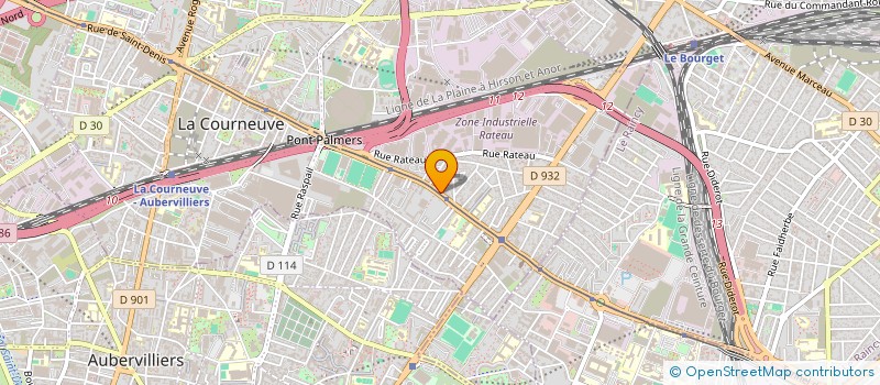 localisation de l'entreprise LOCEVIS à LA COURNEUVE