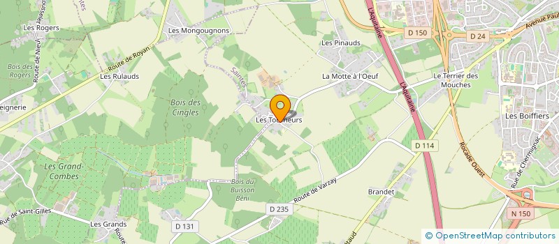 localisation de l'entreprise LOCFLOW  SAINTES