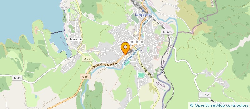 localisation de l'entreprise LOCGEY  LANGOGNE