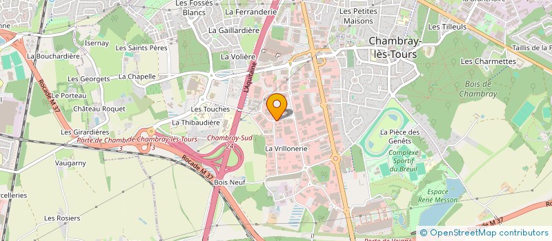 localisation de l'entreprise LOCHAM  CHAMBRAY-LES-TOURS