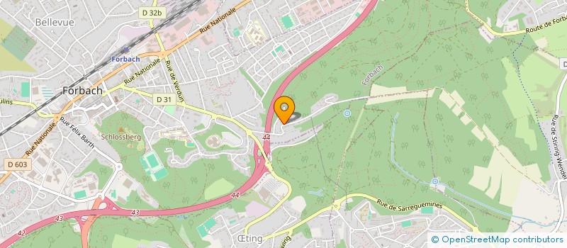 localisation de l'entreprise LOCHAMAN  FORBACH