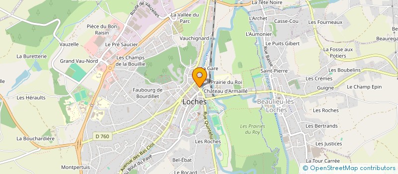 localisation de l'entreprise LOCHES ACCUEIL à LOCHES