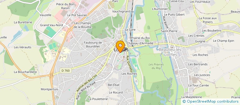 localisation de l'entreprise LOCHES PATRIMOINE ET CULTURE à LOCHES