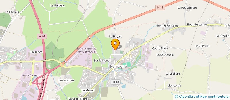 localisation de l'entreprise LOCHET- BEAUDOUIN  ROMAGNE