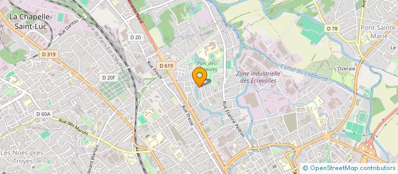 localisation de l'entreprise LOCINE  TROYES