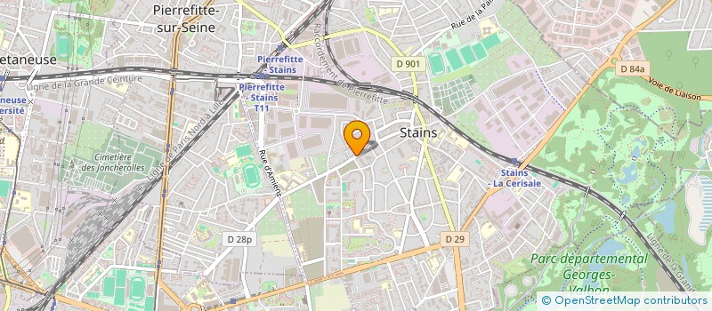 localisation de l'entreprise LOCINE INDUSTRIE à STAINS