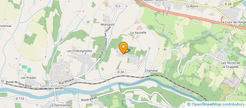 localisation de l'entreprise LOCINVEST 87 à SAINT-VICTURNIEN