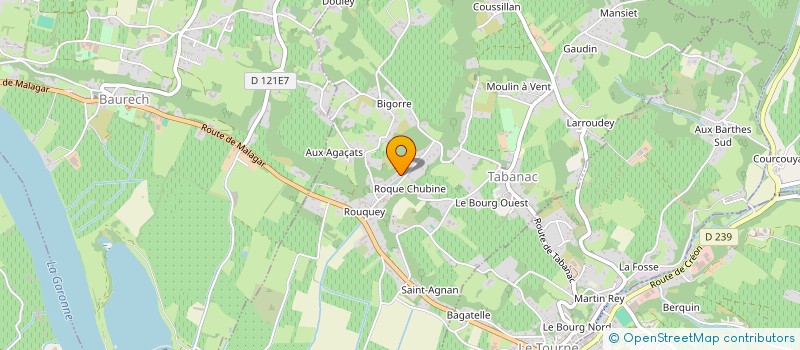 localisation de l'entreprise LOCK HARMONIE  TABANAC