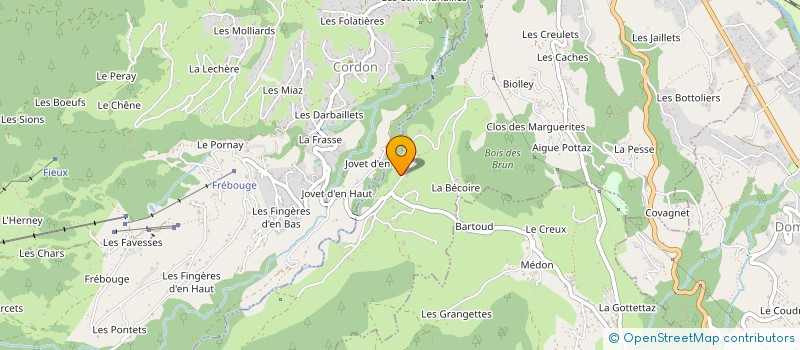 localisation de l'entreprise LOCKY à SALLANCHES