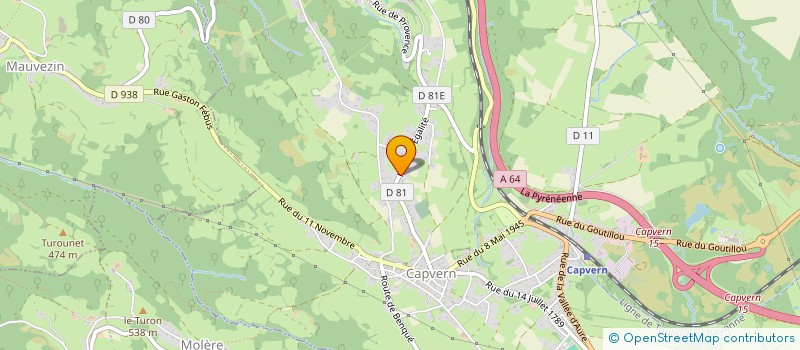 localisation de l'entreprise LOCKY CCP  CAPVERN