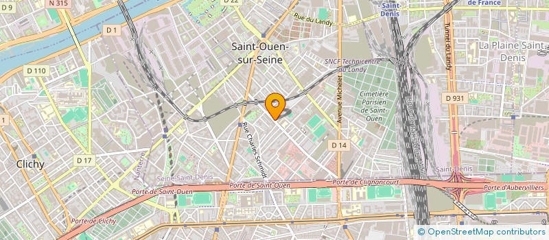 localisation de l'entreprise LOCLA à SAINT-OUEN-SUR-SEINE