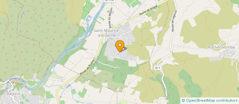 localisation de l'entreprise LOCLA  SAINT-MAURICE-D'ARDECHE