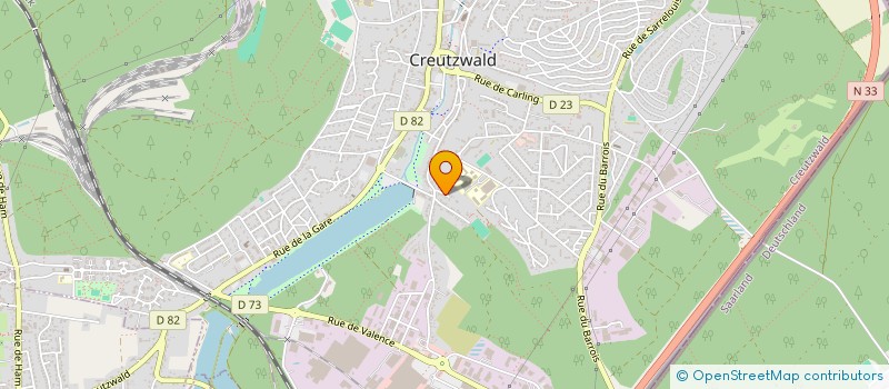 localisation de l'entreprise LOCLAIR à CREUTZWALD