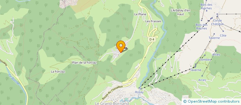 localisation de l'entreprise LOCLAMAR  LE GRAND-BORNAND