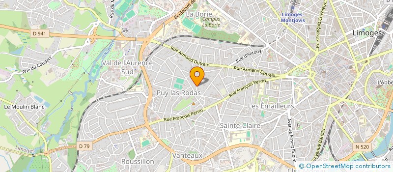 localisation de l'entreprise LOCLIM à LIMOGES