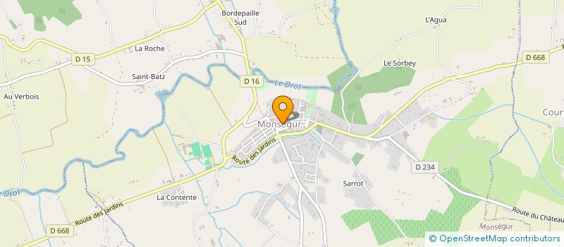 localisation de l'entreprise LOCM  MONSEGUR