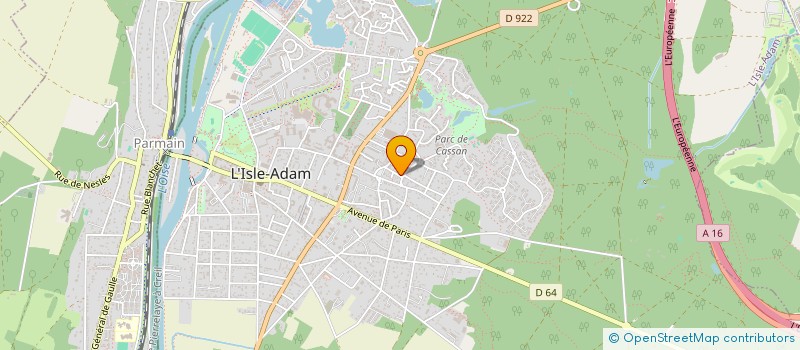 localisation de l'entreprise LOCMAJ  L'ISLE-ADAM