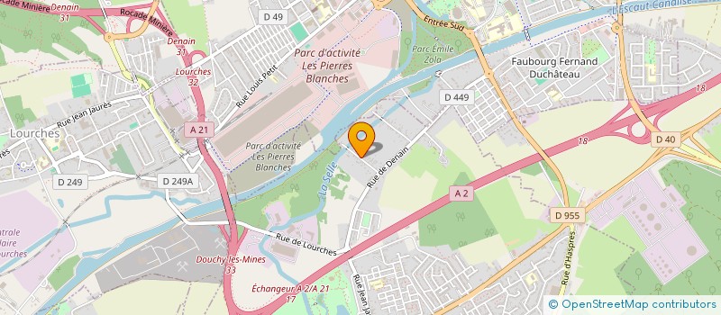localisation de l'entreprise LOCMAT à DOUCHY-LES-MINES