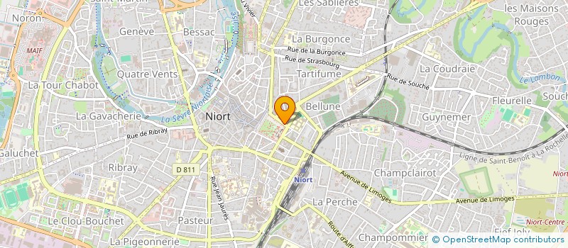 localisation de l'entreprise LOCMAT 79  NIORT