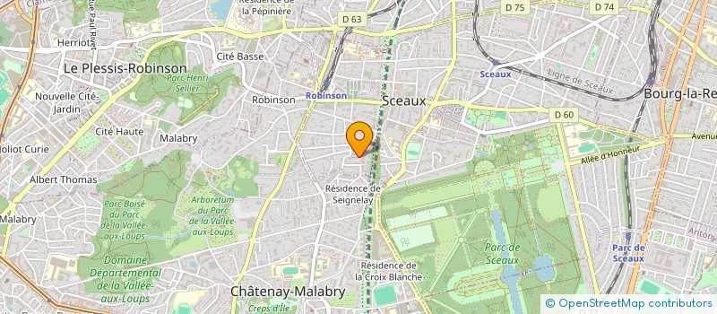 localisation de l'entreprise LOCMED DE LOU à SCEAUX