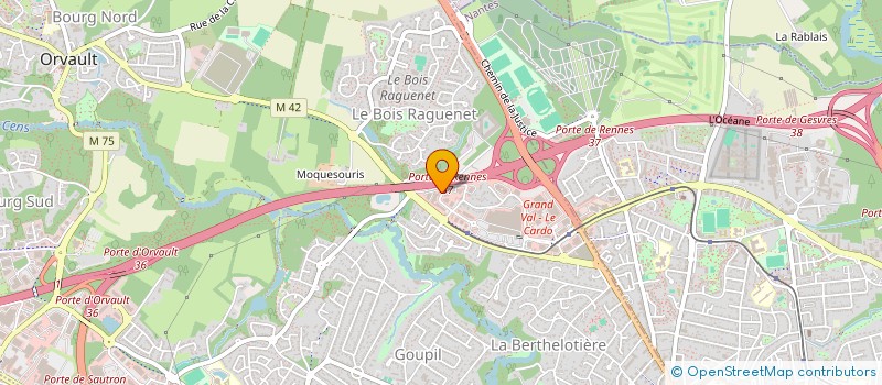 localisation de l'entreprise LOCMYVAN à ORVAULT