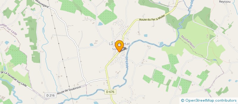 localisation de l'entreprise LOCO BURGER  LA SAUVETAT-SUR-LEDE