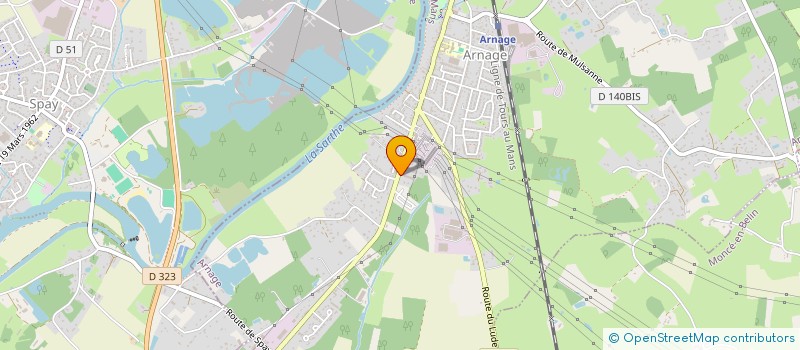 localisation de l'entreprise LOCO DECO  ARNAGE