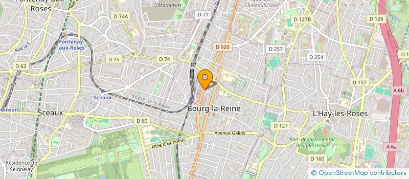 localisation de l'entreprise LOCO DESIGN à BOURG-LA-REINE