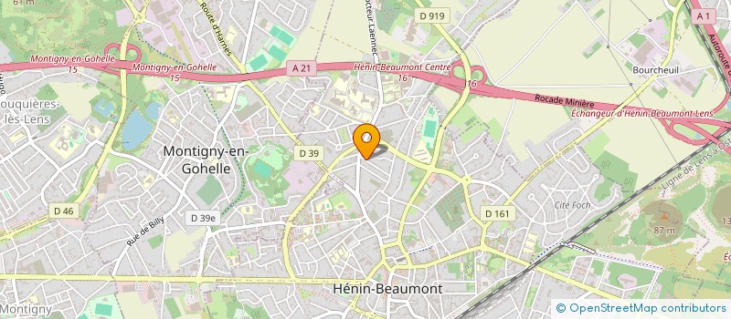 localisation de l'entreprise LOCOM à HENIN-BEAUMONT