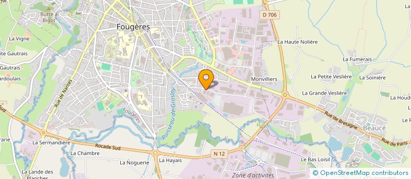 localisation de l'entreprise LOCOMO à FOUGERES