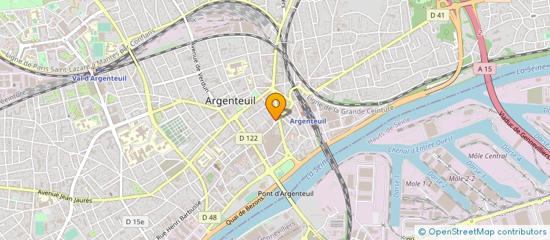 localisation de l'entreprise LOCOMOTION  ARGENTEUIL