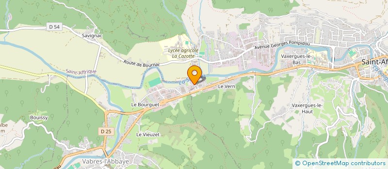 localisation de l'entreprise LOCOSTAFF  VABRES-L ABBAYE