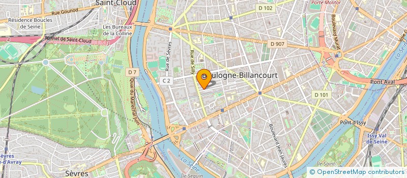 localisation de l'entreprise LOCOUTIL à BOULOGNE-BILLANCOURT