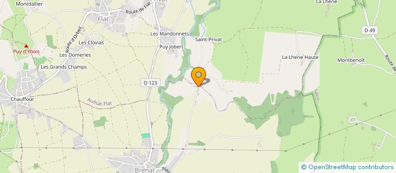 localisation de l'entreprise LOCOVERGNE  BRENAT