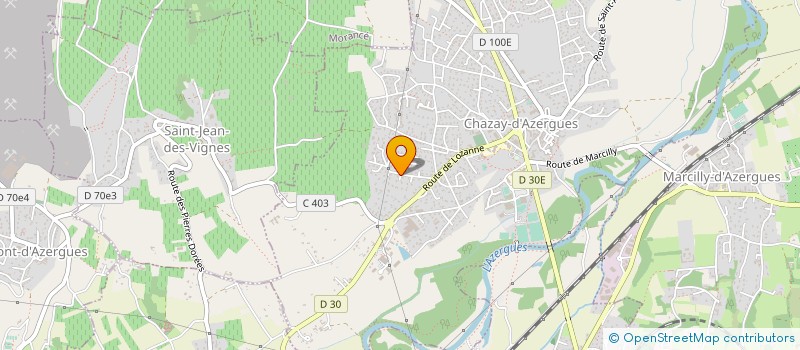 localisation de l'entreprise LOCP  CHAZAY-D'AZERGUES